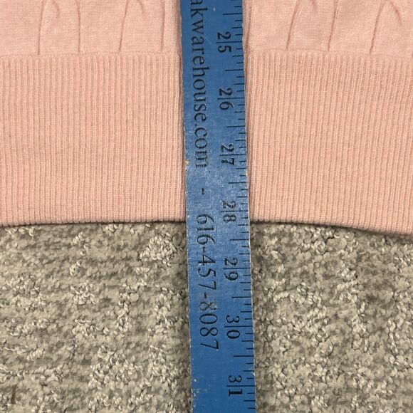 Peter Millar Vest Mens Large 100% Cashmere Sleeveless Golf Pullover Light Pink - Picture 7 of 7